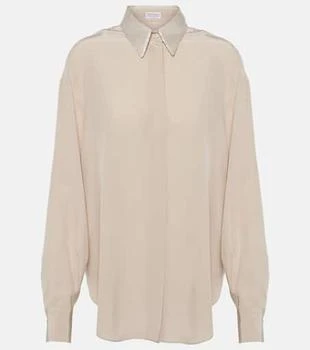 Brunello Cucinelli | Embellished silk shirt
