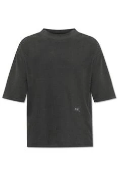 MAISON MARGIELA | Maison Margiela Logo Printed Ribbed-Kint T-Shirt