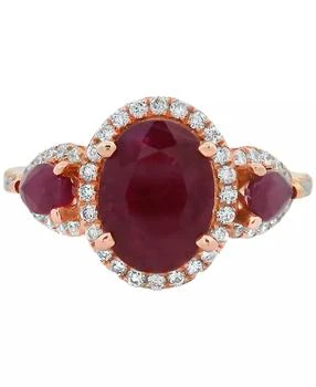 Macy's | Ruby (2.75 ct. t.w.) & Diamond (0.33 ct. t.w.) Ring in 14k Rose Gold
