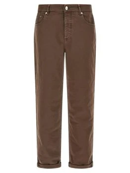 Brunello Cucinelli | Brunello Cucinelli Logo Patch Straight-Leg Jeans