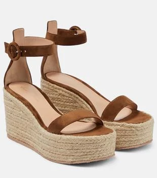 Portofino suede espadrille wedges