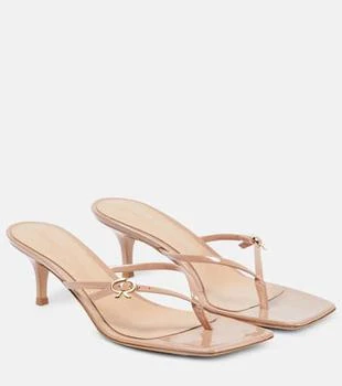 Gianvito Rossi | Patent leather thong sandals