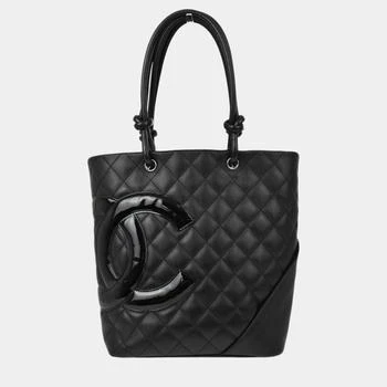 Chanel | Chanel Black Calfskin Cambon Ligne Tote Handbag