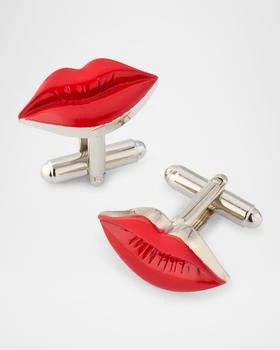 LINK UP Men's Red Lips Cufflinks