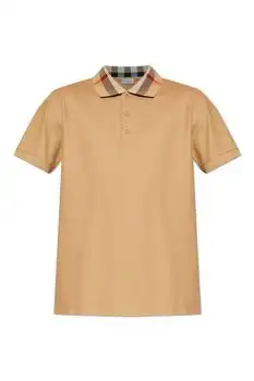 Burberry | Burberry Check Collar Short Sleeved Polo Shirt