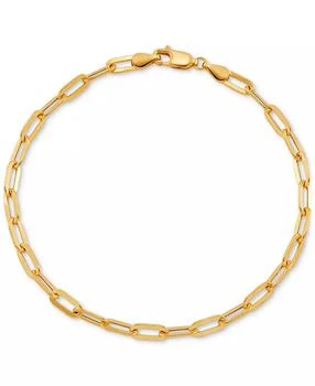 Macy's | Lightweight Paperclip Link Chain Ankle Bracelet in 10k Gold, Created for Macy's