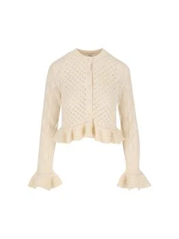 Chloé | Chloé Ruffled Knit Cardigan