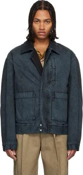 Dries Van Noten | Black Patch Pocket Denim Jacket