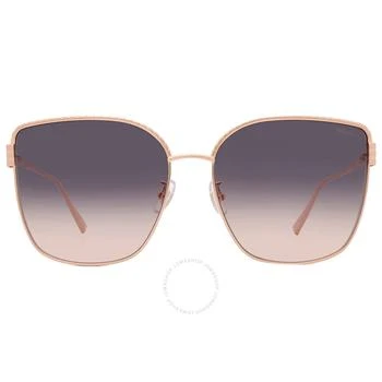 Smoke Orange Gradient Butterfly Ladies Sunglasses SCHG67M 08FC 63