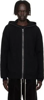 Rick Owens | Black Concordians Zipped Hoodie