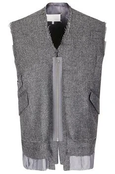 MAISON MARGIELA | Maison Margiela Distressed Zipped Vest