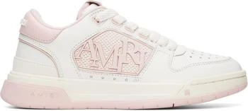 AMIRI | White & Pink Classic Low Sneakers