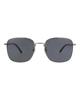 Gucci Square-Frame Metal Sunglasses