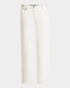 Versace | Regen Extreme Bleached Denim Kickflare Ankle Pants