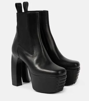 Rick Owens | Porterville Beatle Banana leather ankle boots