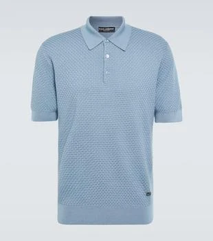 Dolce 
Gabbana | Cotton-blend polo shirt