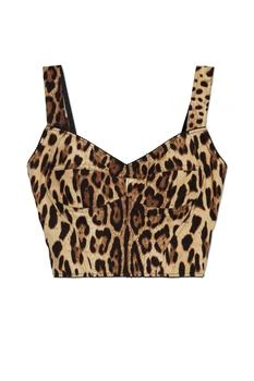 Dolce & Gabbana | Dolce & Gabbana Leopard Printed Top