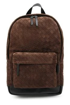 Bottega Veneta | Bottega Veneta Intrecciato Zipped Backpack