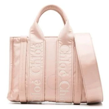 Chloé | Woody Logo Small Nylon Tote Bag