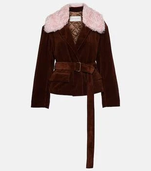 Dries Van Noten | Corduroy and faux fur jacket