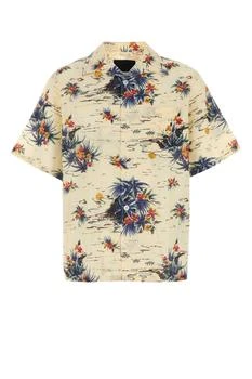Prada | Prada Graphic Printed Short-Sleeved Shirt