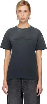 MAISON MARGIELA | Black Reverse Logo T-shirt