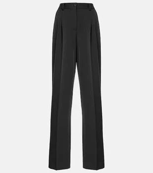 Dolce 
Gabbana | Wool and silk wide-leg pants