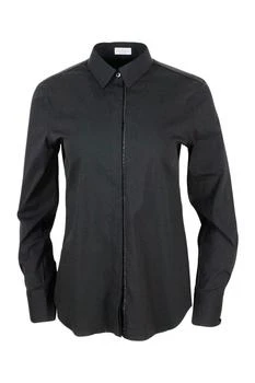 Brunello Cucinelli | Brunello Cucinelli Monili Embellished Long-Sleeved Shirt