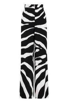Dolce & Gabbana | Dolce & Gabbana Zebra-Printed High Waist Flared Pants
