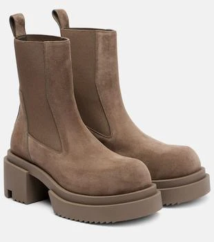 Rick Owens | Beatle suede platform Chelsea boots