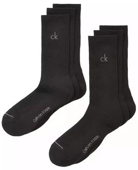 Men
s Athletic Performance Crew Socks 6-Pack
