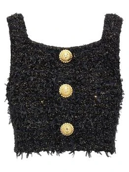 Balmain | Balmain Cropped Tweed Top
