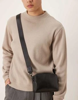 ASOS ASOS DESIGN smart crossbody bag in black