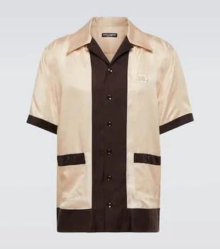 Dolce
Gabbana | Logo silk twill bowling shirt