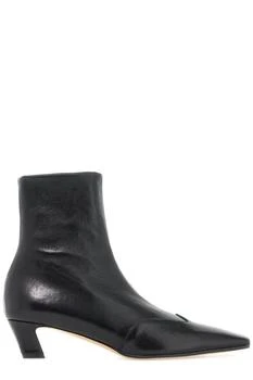 Khaite | Khaite Nevada Almond Toe Ankle Boots