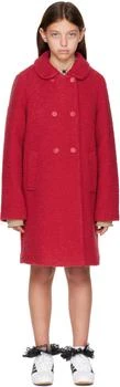Burberry | Kids Red Bouclé Coat