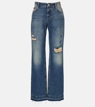 Dolce 
Gabbana | Distressed straight jeans