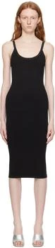 Alexander Wang Black Crystal Midi Dress