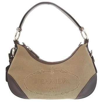 Prada | Canvas Leather Shoulder Bag (Pre-Owned)