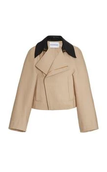 Givenchy | Givenchy Contrast-Trim Cotton-Blend Caban - Moda Operandi