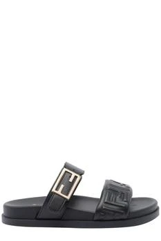 Fendi | Fendi Feel FF Embossed Double Band Sandals