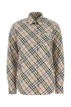 Burberry | Burberry Logo Embroidered Checked Shirt
