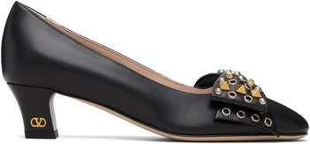 Valentino | Black Bowow Kidskin Heels