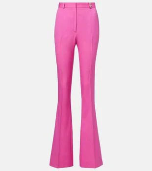Versace | Embellished high-rise wool flared pants