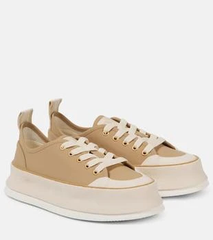 Max Mara | Leather platform sneakers