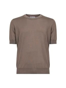 Brunello Cucinelli | Brunello Cucinelli Short Sleeved Ribbed Jumper