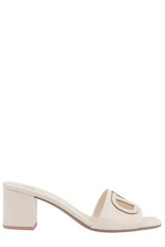 Valentino | Valentino VLogo Signature Open Toe Slip-On Mules
