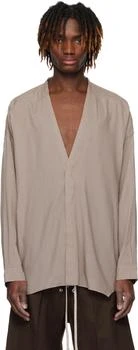 Rick Owens | Taupe Hollywood Lido Larry Shirt