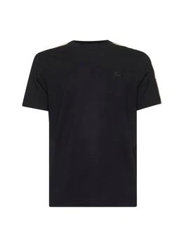 Burberry | Burberry Checkered-Trim Crewneck T-Shirt