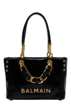 Balmain | Balmain 1945 Soft Cabas Small Crinkled Shoulder Bag
